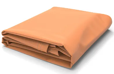 Orange vinyl tarps