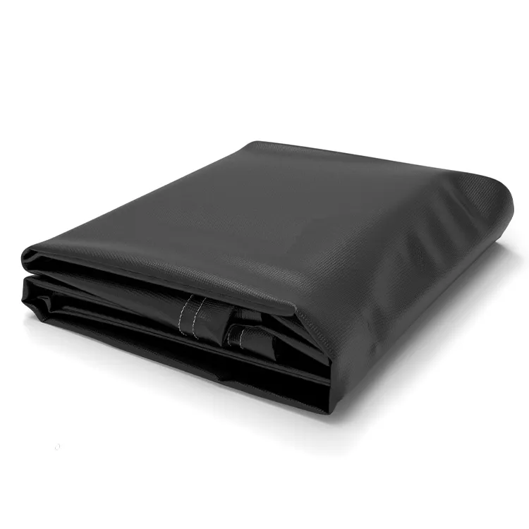 Black vinyl tarp