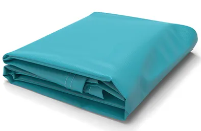 Blue vinyl tarpaulin
