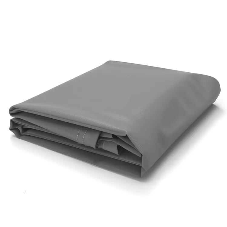 Gray vinyl tarp