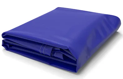 Navy blue vinyl tarpaulin