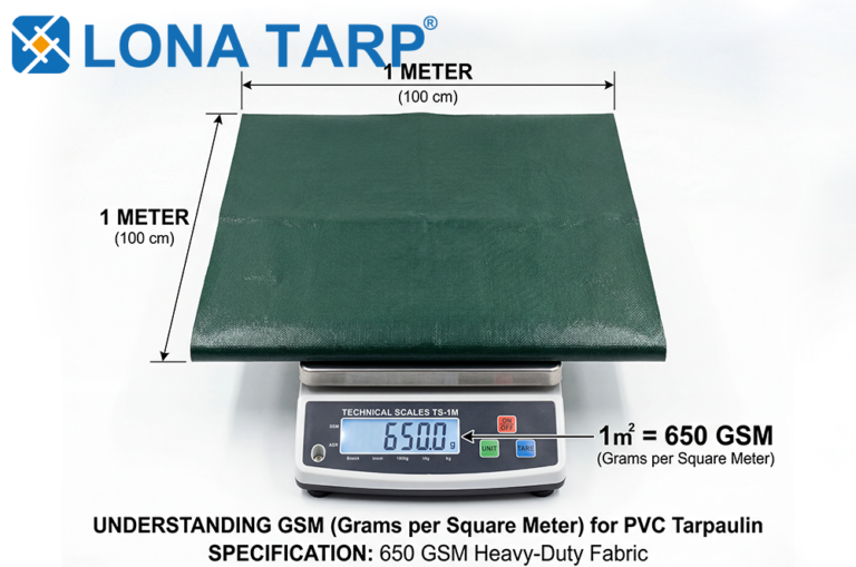 PVC Tarpaulin Weight & Thickness: GSM, Oz & Mil Guide
