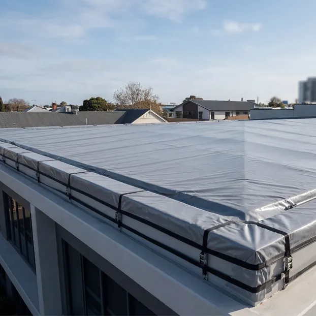 Premium Vinyl Roof Cover for Temporary Protection-
