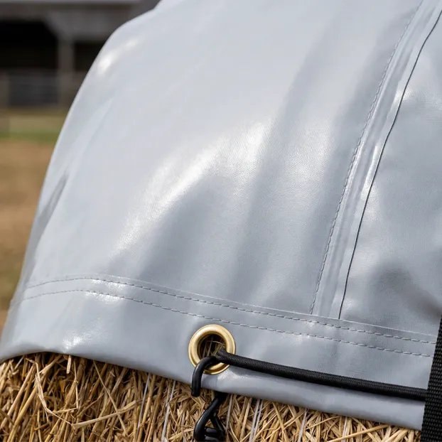 Rain Protection for Round Hay Bales-