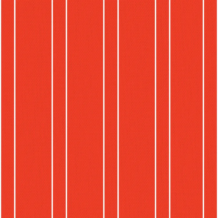 Red and White Striped PVC