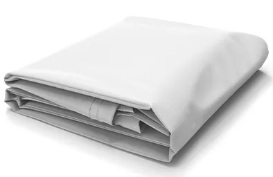 White vinyl tarp
