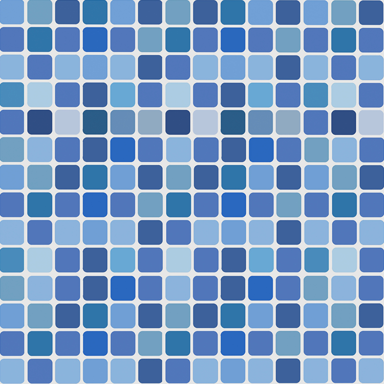 blue mosaic pool liners