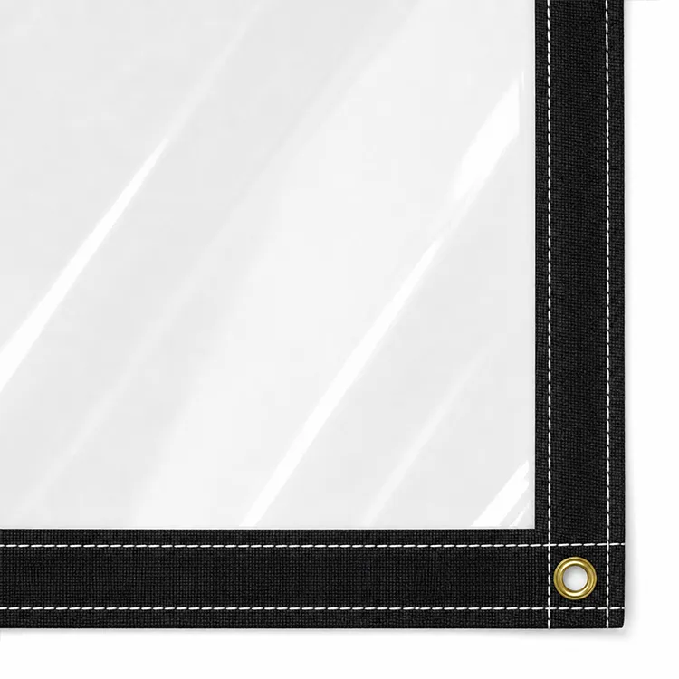 Clear Vinyl Tarp with Grommets
