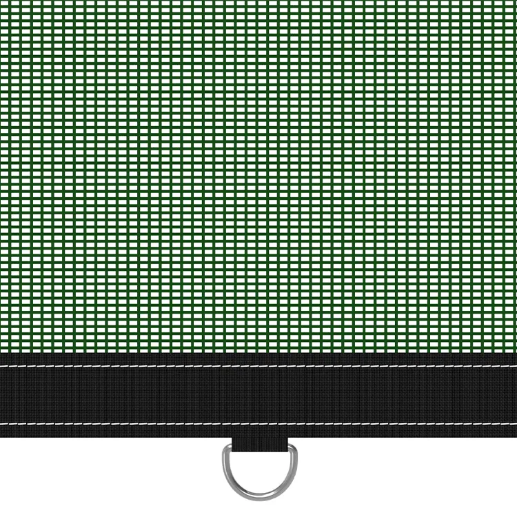 Green Mesh Tarp with D-Rings