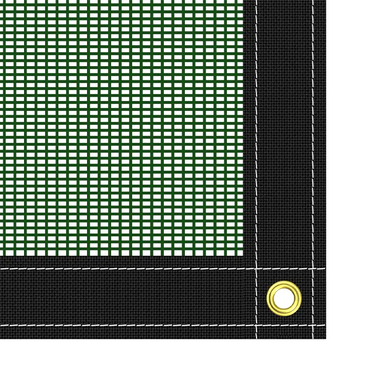 Green Mesh Tarp with Grommets