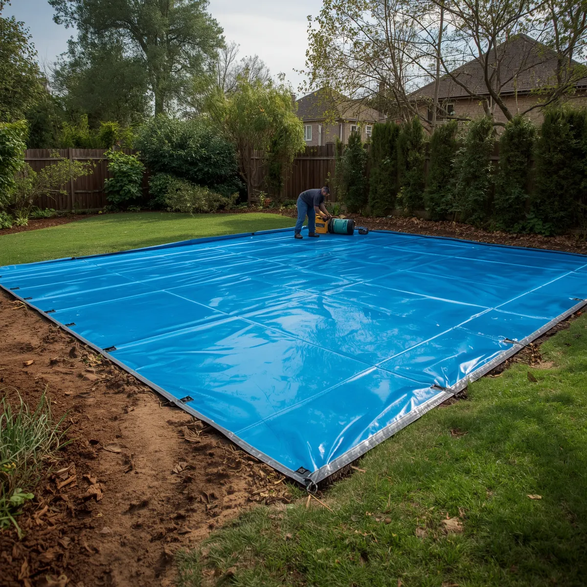 PVC Ground Cover for Garden Maintenance-