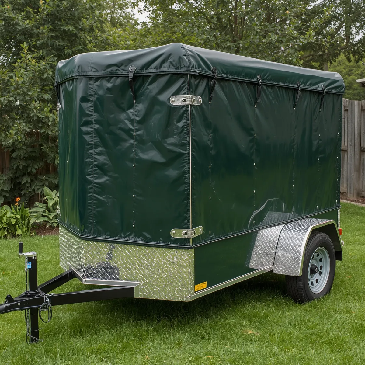 PVC Tarp Cover for Small Cargo Trailer-