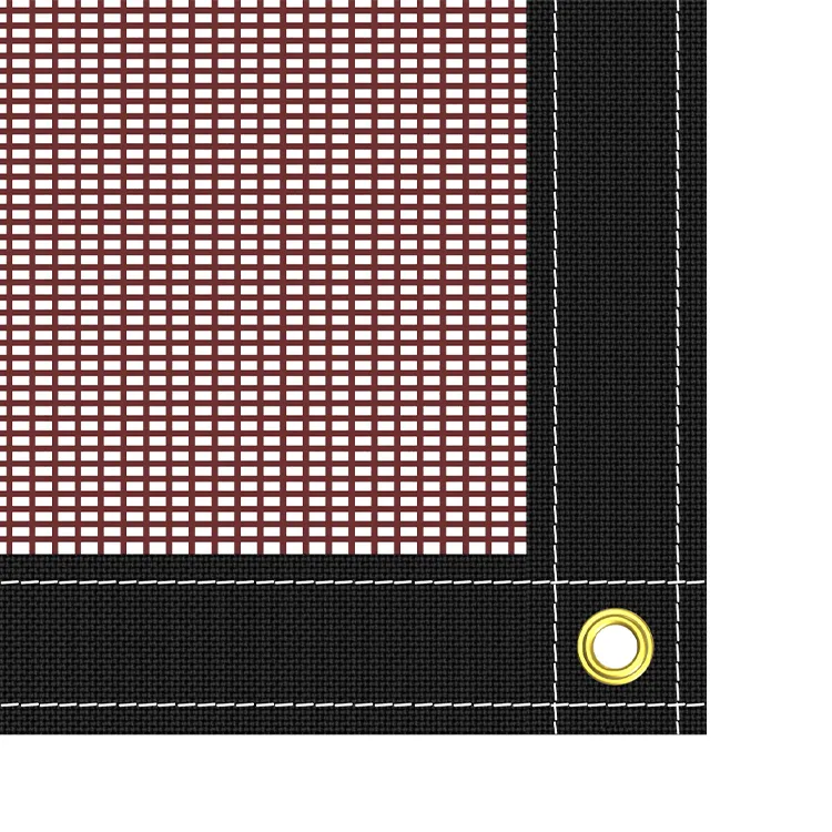 Red Mesh Tarp with Grommets