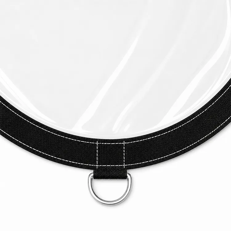 Transparent Tarpaulin with D-Rings
