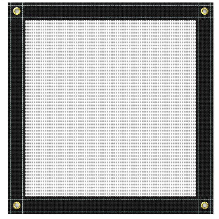white mesh tarp