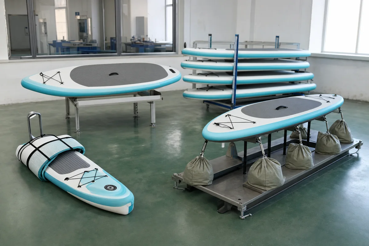 inflatable paddle board prototypes for travel, recreation, rental, and touring program requirements
