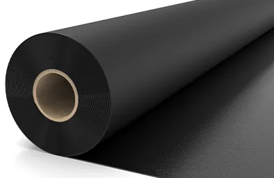 black 18 oz vinyl coated polyester fabric