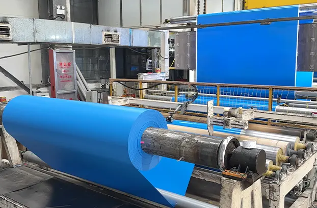blue Laminated tarpaulins