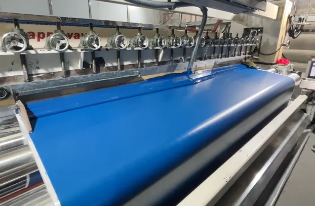 blue knife coated tarpaulins