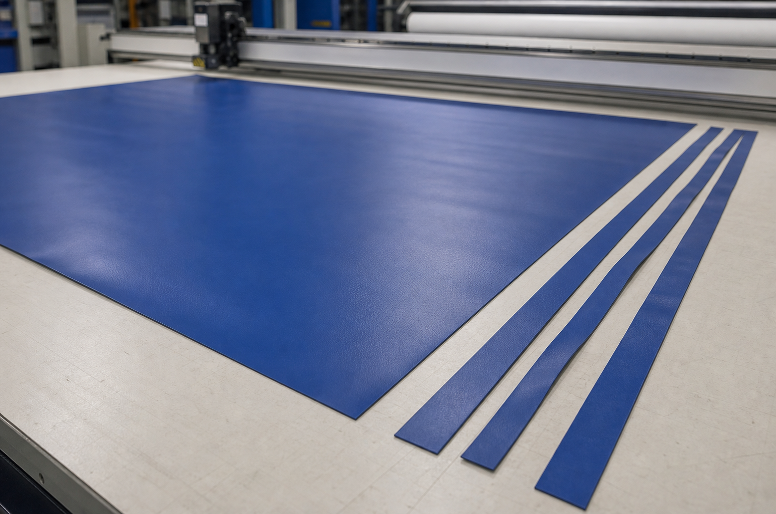 tarp cutting loss and material yield from PVC coated fabric width during custom tarp price planning