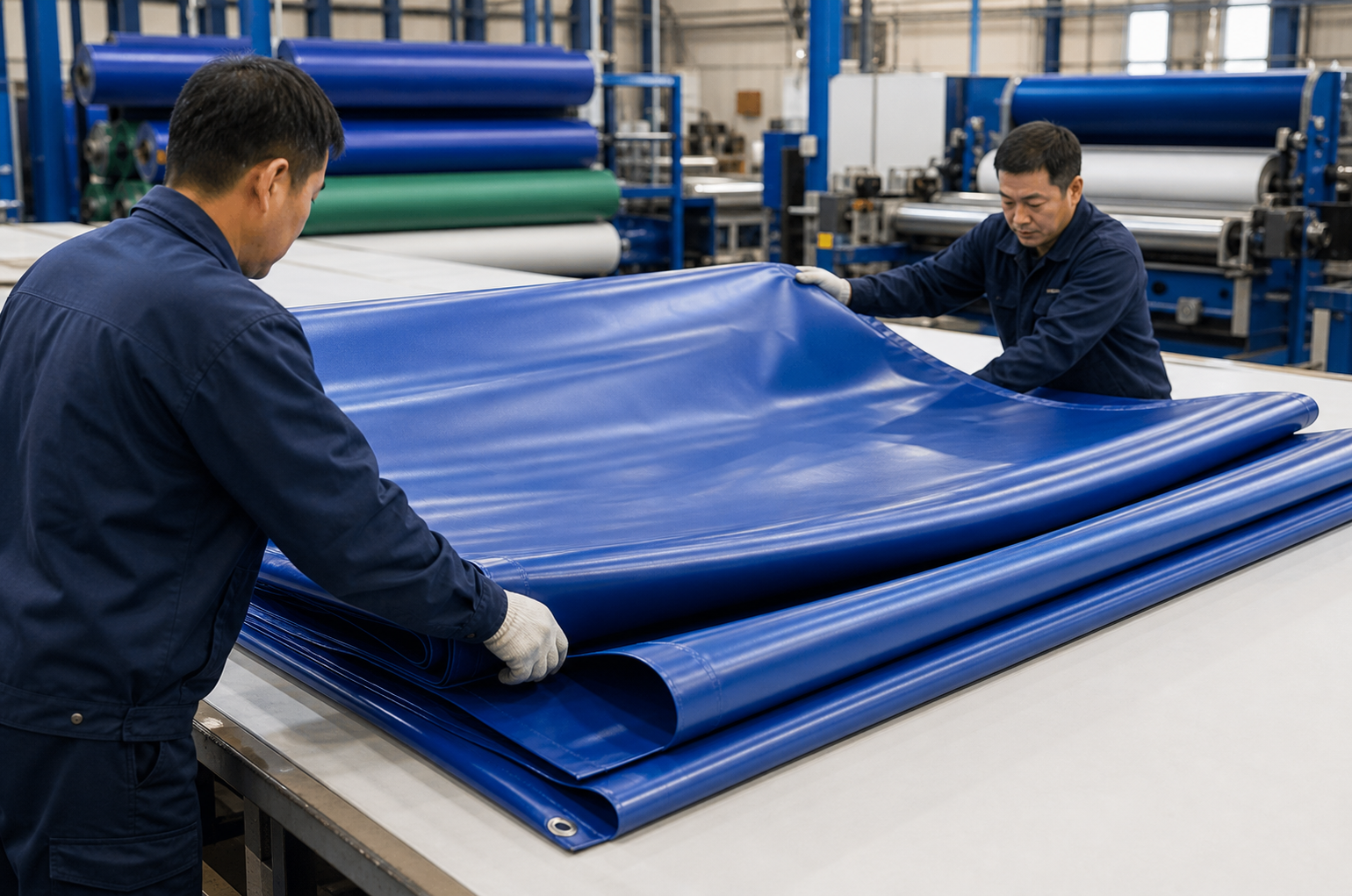 oversized custom tarp folding and packing review after roll width and seam layout planning