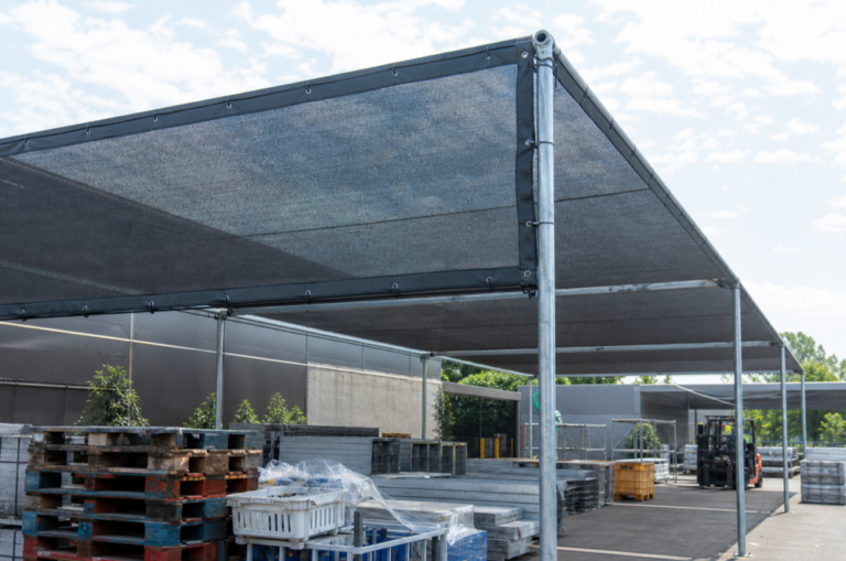 Custom Mesh Tarps for Shade and Ventilation