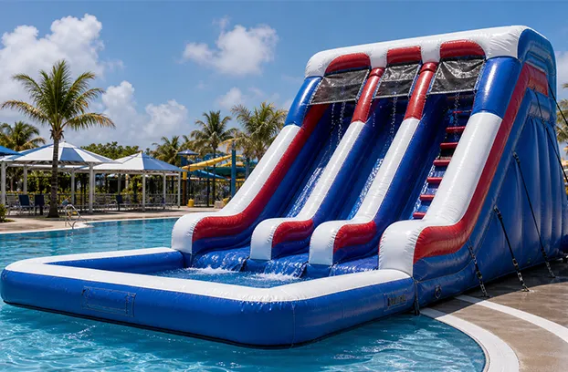 dual-lane-or-multi-lane-water-slide-pool-scene