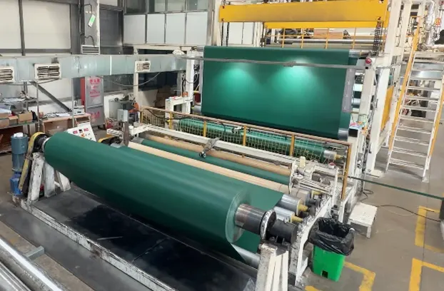 green Laminated tarpaulins