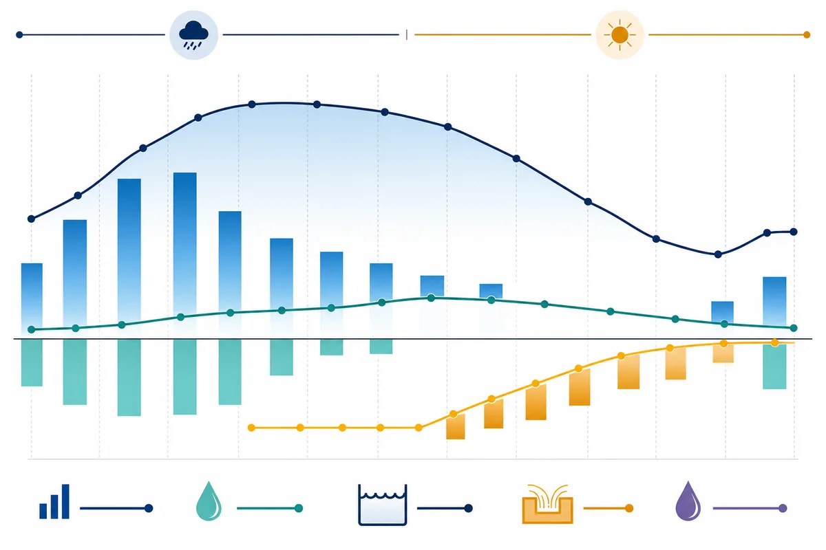 monthly water balance for rainwater tank capacity