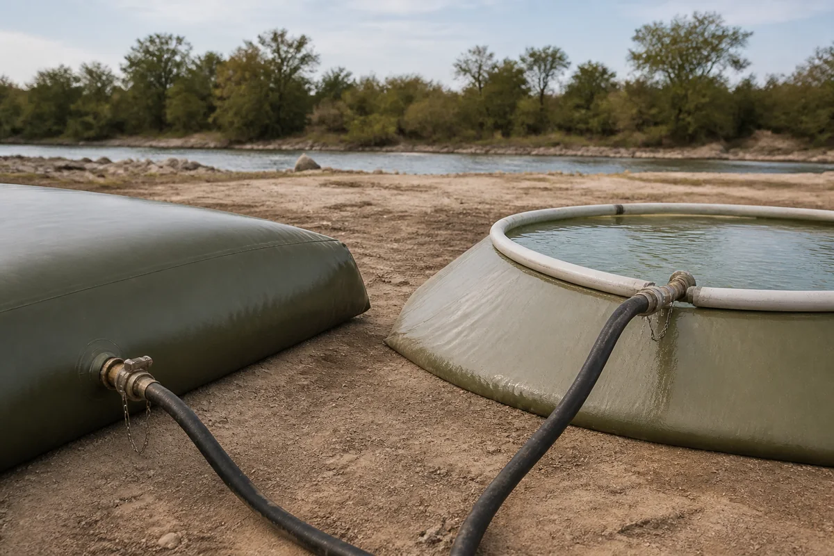 Closed pillow tank and open top onion tank access comparison