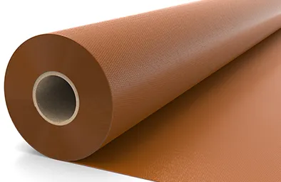copper-brown-glossy-pvc-coated-fabric-roll-close-up