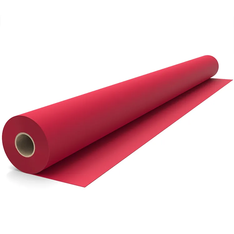 crimson-red-matte-pvc-coated-fabric-roll-side-view