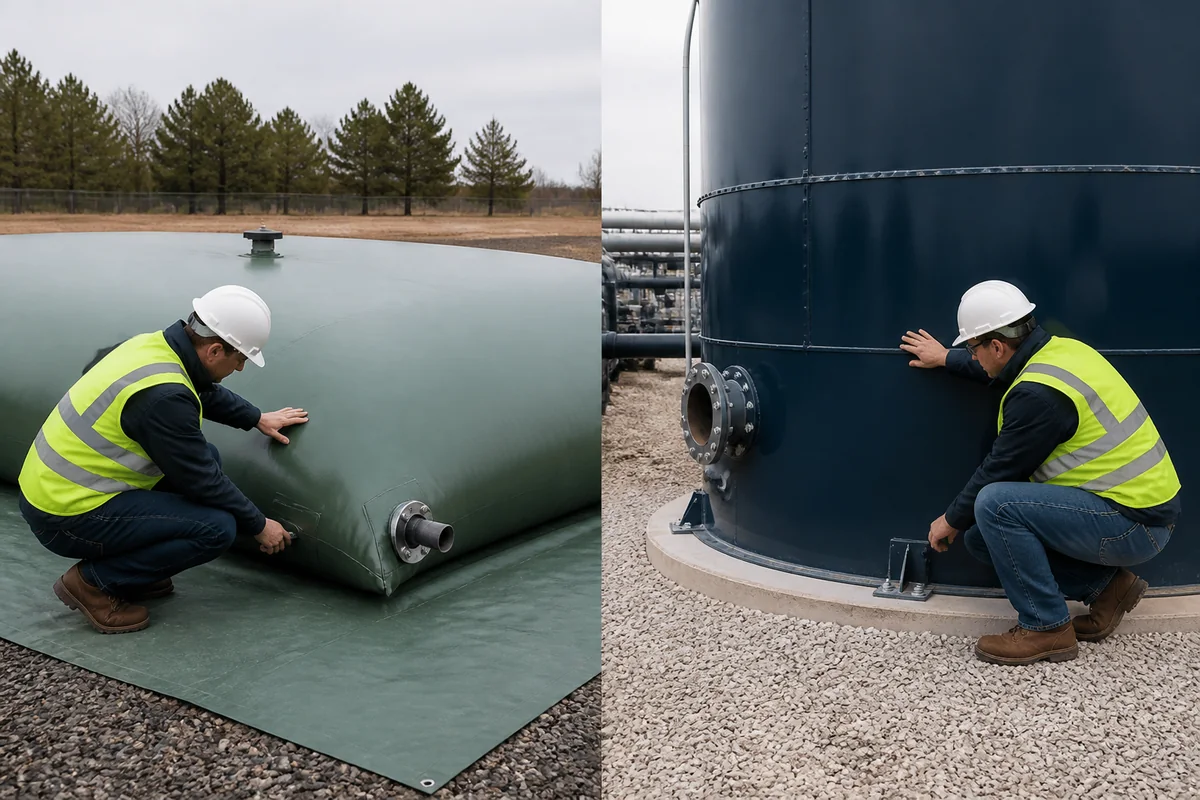 Pillow tank and rigid tank failure risk inspection points