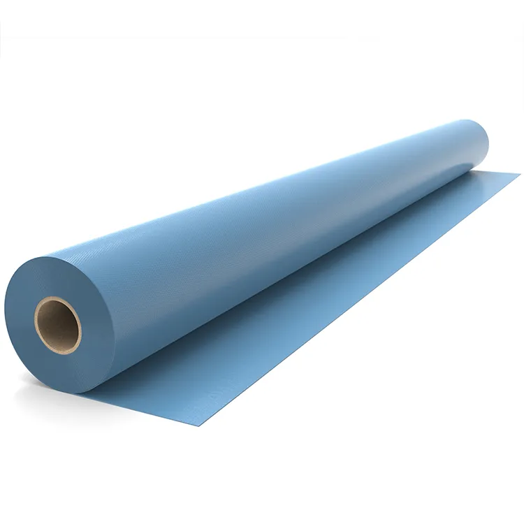sky-blue-glossy-pvc-coated-fabric-roll-side-view