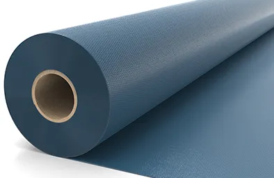 steel-blue-glossy-pvc-coated-fabric-roll-close-up
