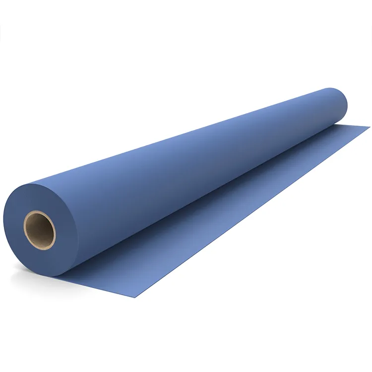 steel-blue-matte-pvc-coated-fabric-roll-side-view