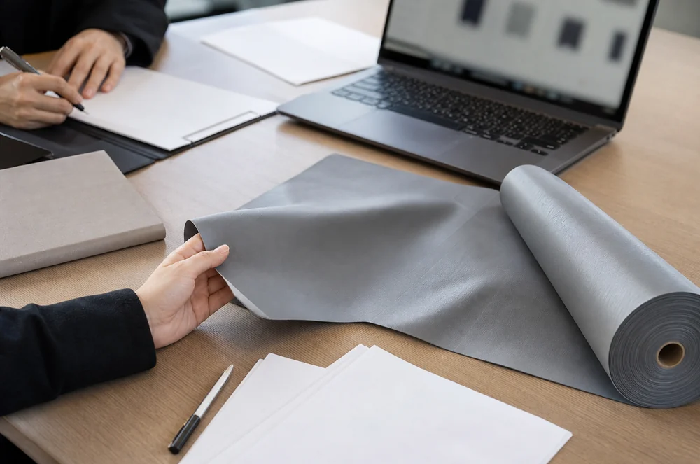 TPU waterproof fabric sample reviewed with product safety and compliance documents