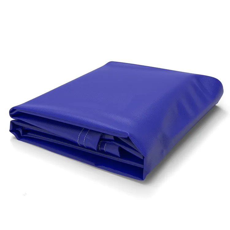 Dark blue vinyl tarp