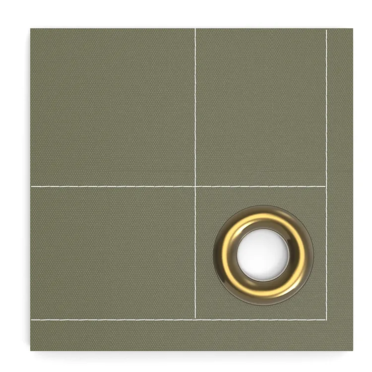 pvc-vinyl-tarp-cover-olive-green-grommet-detail