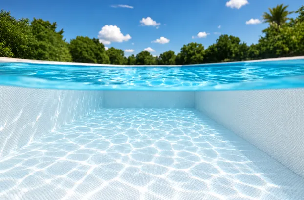 white-pool-liner-pool-scene