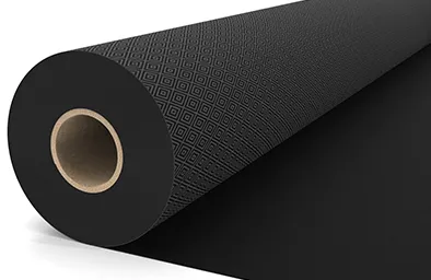 black-geometric-square-pattern-printed-pvc-tarpaulin-roll-close-view