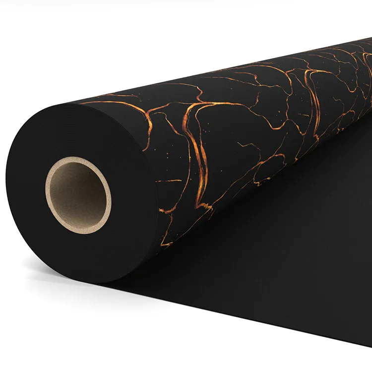 black-gold-marble-pattern-printed-pvc-tarpaulin-roll-front-view