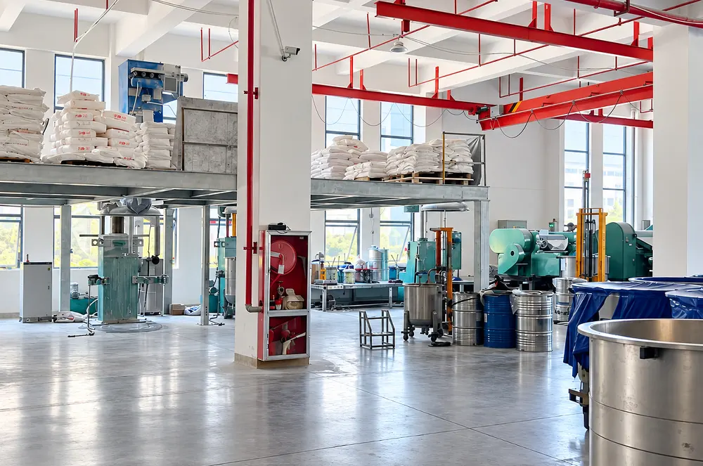 factory-mixing-room-with-stainless-vats