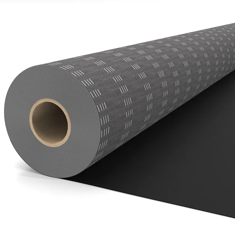 gray-dash-grid-pattern-printed-pvc-tarpaulin-roll-front-view