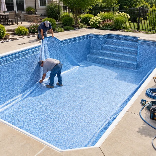 Residential Pool Liner Replacement