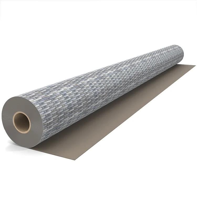 silver-gray-basket-weave-pattern-printed-pvc-tarpaulin-roll-extended-view
