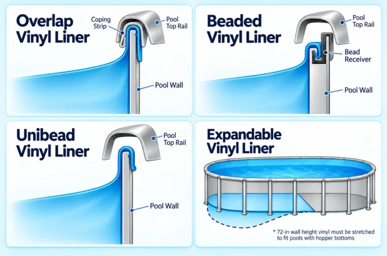 What Is a Beaded Pool Liner? Attachment Types Compared
