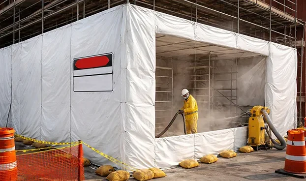 Industrial containment tarps